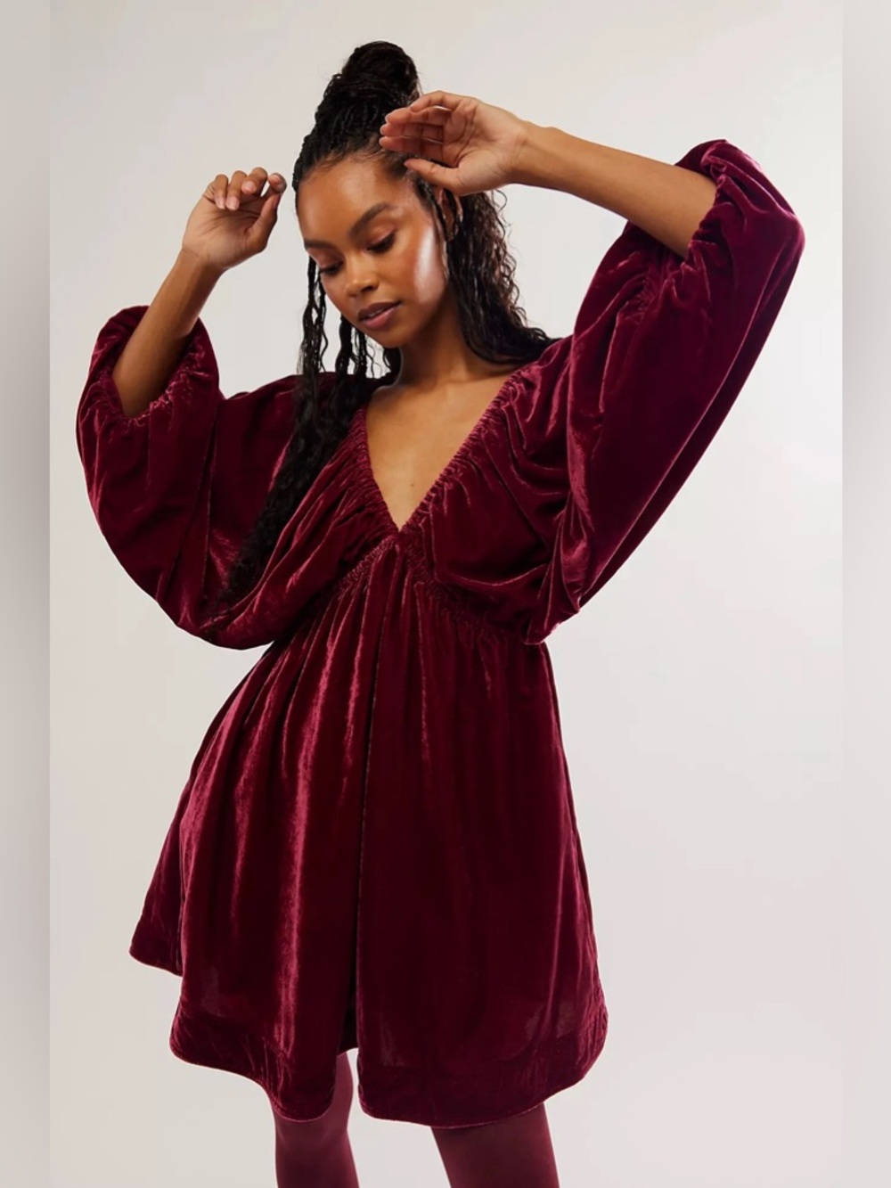 Free People Portia Velvet Mini Dress